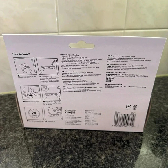 Joseph Joseph Set of 4 Pan Lid Holders - Picture 3 of 4